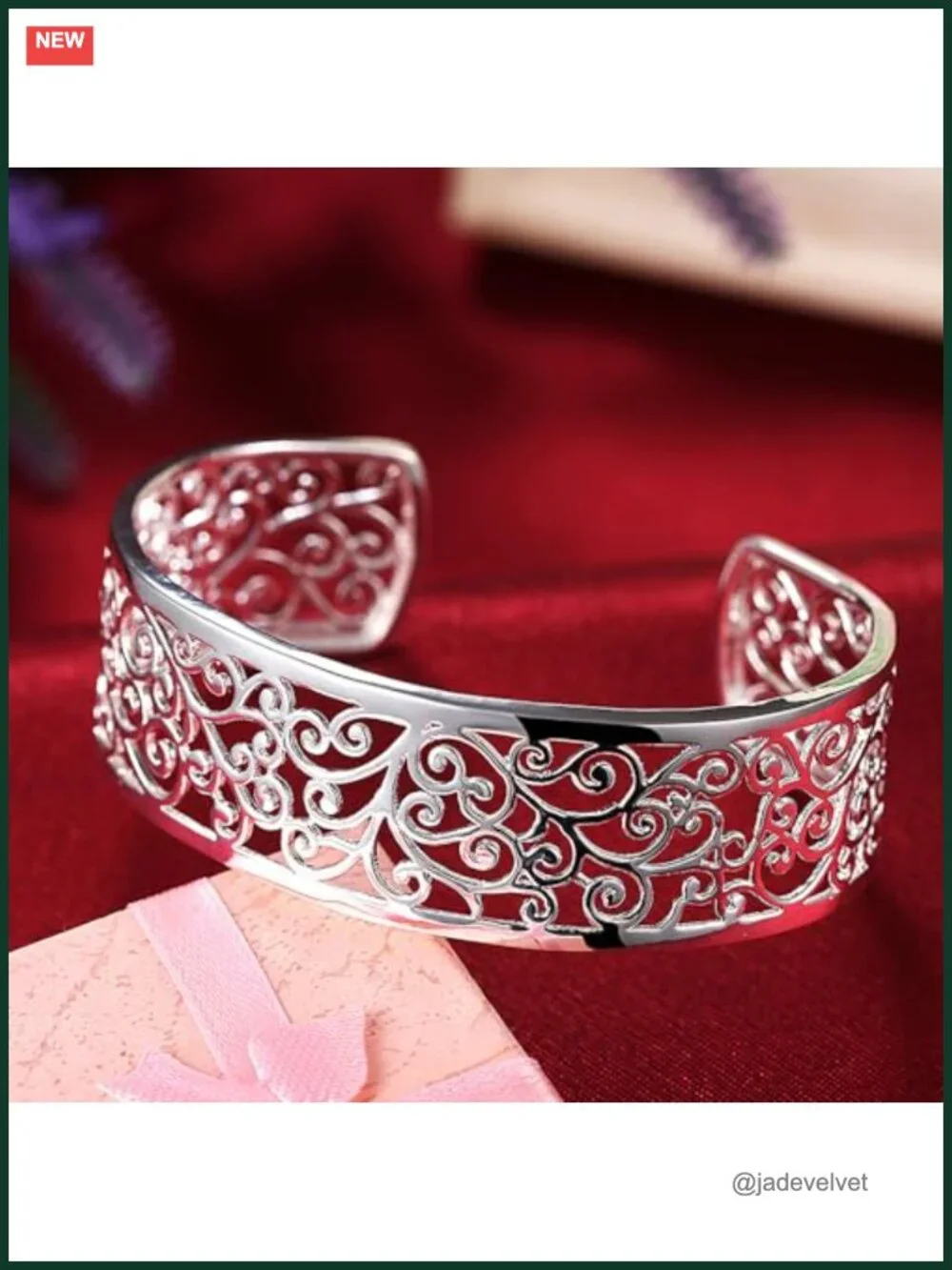 925 Sterling Silver Bangle Bracelet Adjustable Stackable Women Jewelry